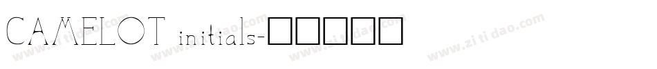 CAMELOT initials字体转换